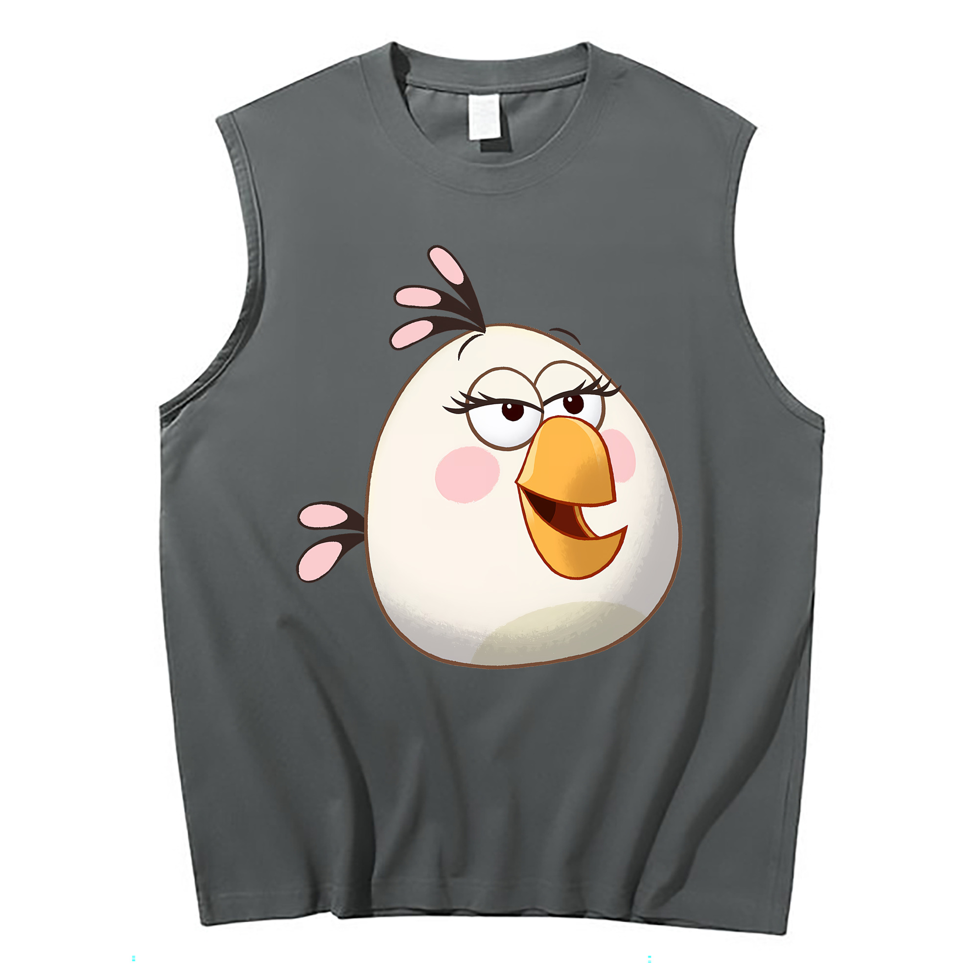（画像用） Angry Birds アングリーバード コットン100％タンクトップ（フロントプリント）